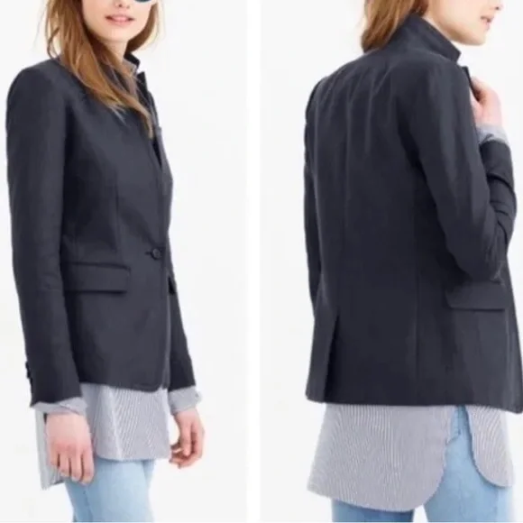 J.CREW Blazer Linen Jacket - Picture 1 of 16